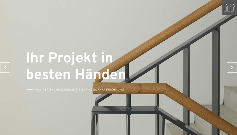 Die Website von Meurer Rechtsanwälte (Slider)