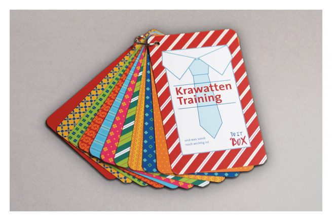 Bild eines Fächers fürs Krawattentraining Wolf Präsente