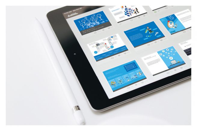 Bild der NetApp Kampagne auf dem Tablet